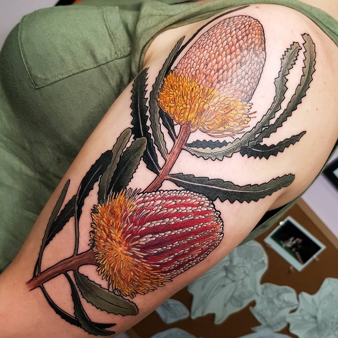 Neo-Traditional tattoo by 𝐃𝐑𝐄𝐀 𝐃𝐀𝐑𝐋𝐈𝐍𝐆