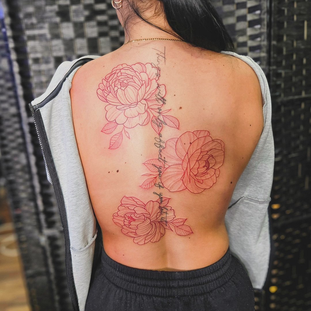 Fineline tattoo by Aaron Dickson