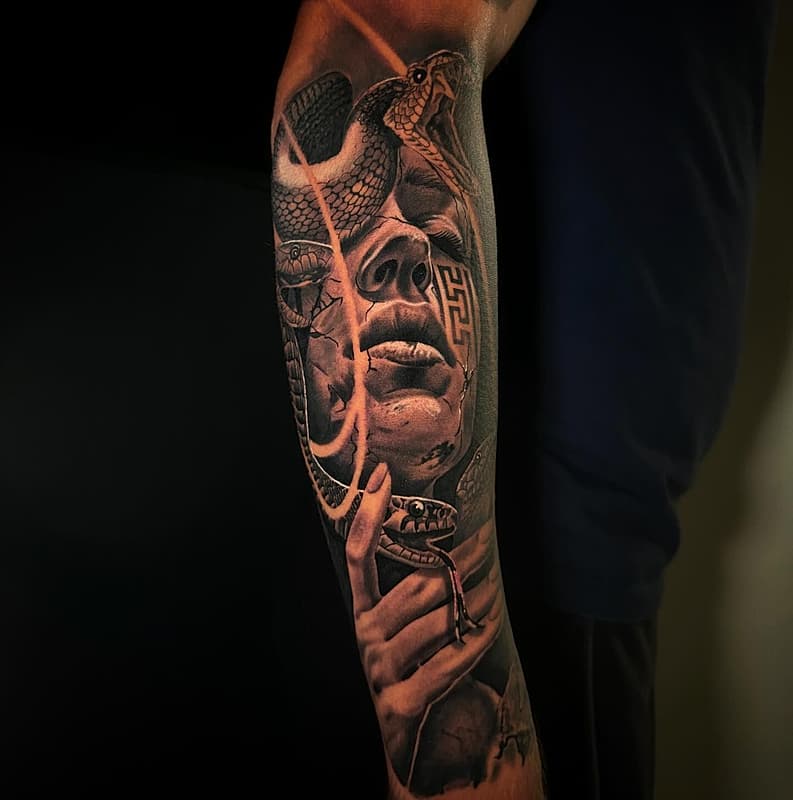 Realism (black & grey) tattoo by 𝔅𝔢𝔫𝔫𝔶 | Realism tattoos | Sydney