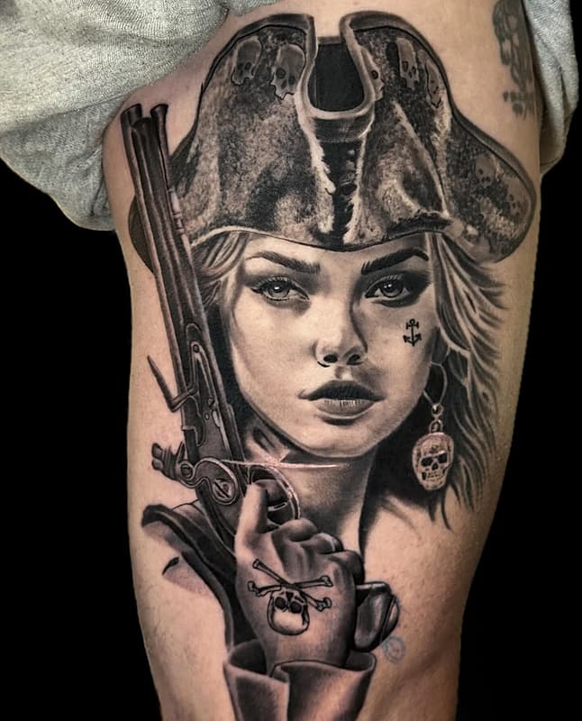 Realism (black & grey) tattoo by 𝔅𝔢𝔫𝔫𝔶 | Realism tattoos | Sydney