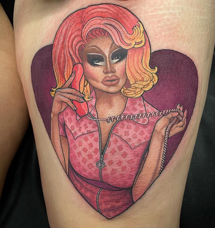 Illustrative tattoo by Erin Chance