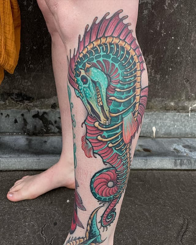 Illustrative tattoo by Erin Chance