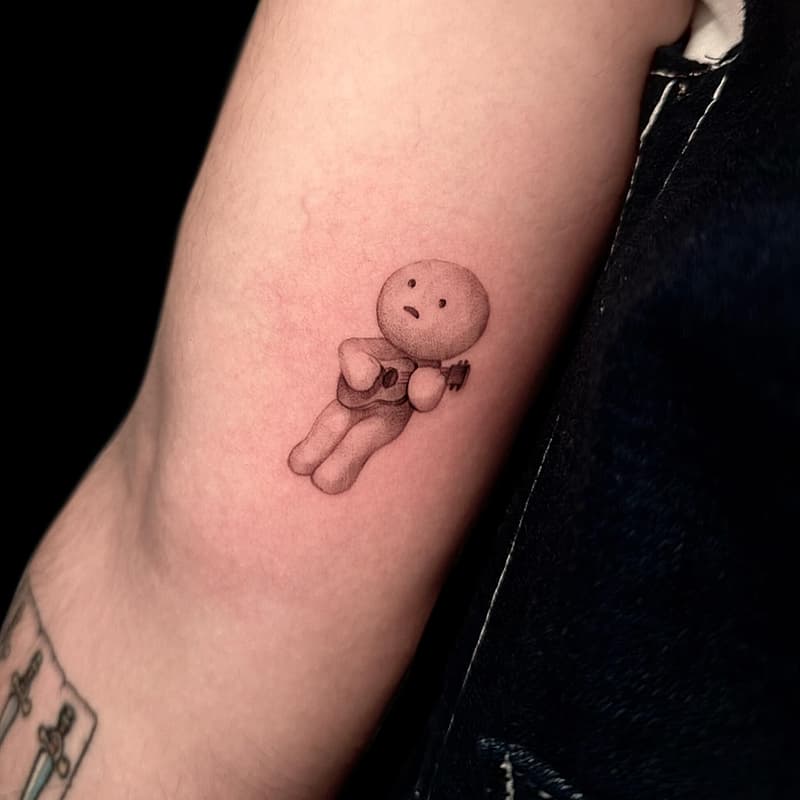 Realism (black & grey) tattoo by Irina Vlachoulis