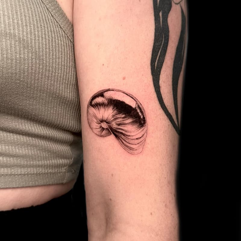 Realism (black & grey) tattoo by Irina Vlachoulis