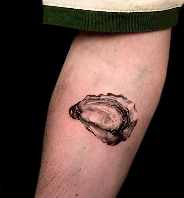 Realism (black & grey) tattoo by Irina Vlachoulis