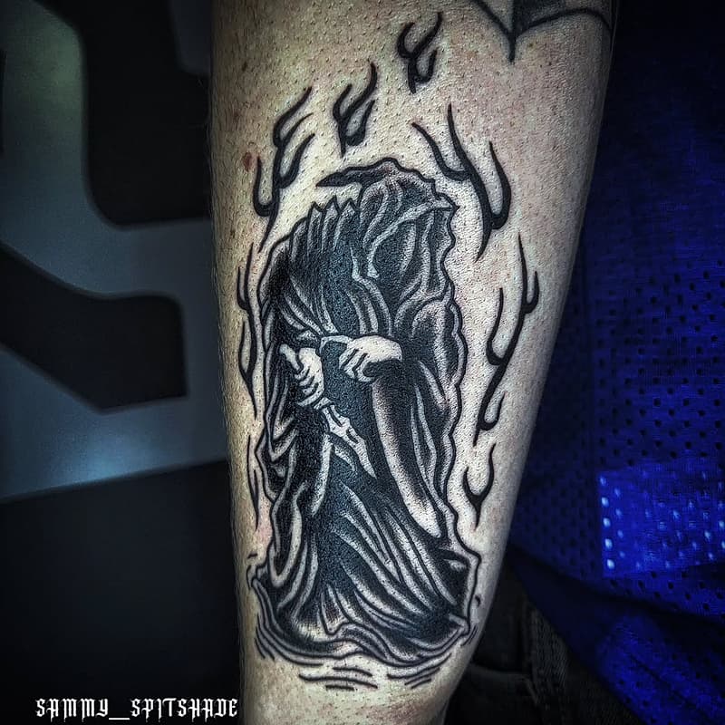 Sammy Spitshade tattoo's banner