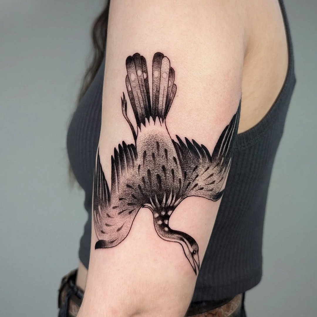 Illustrative tattoo by Michael Lauder