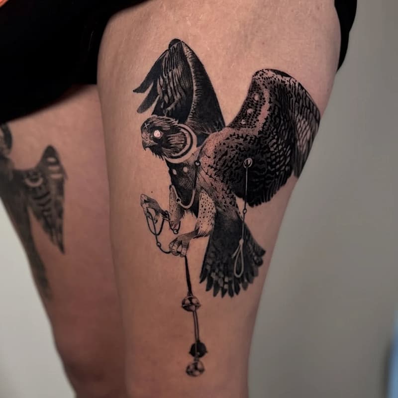 Illustrative tattoo by Michael Lauder