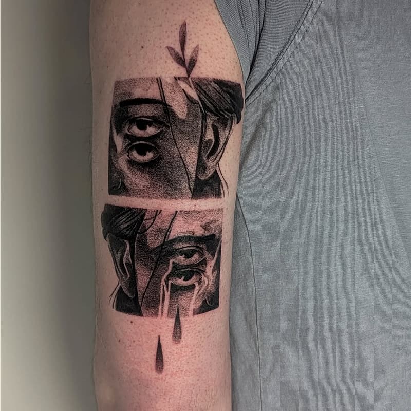 Illustrative tattoo by Michael Lauder