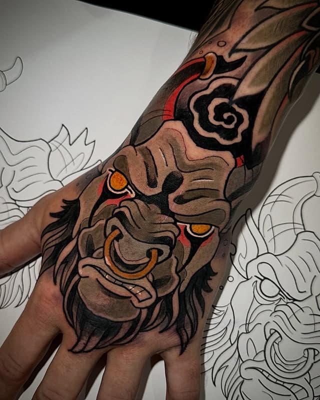 Neo-Traditional tattoo by Nathan Holden