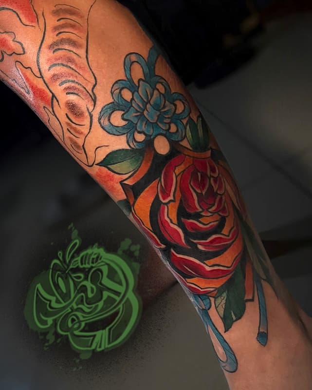 Neo-Traditional tattoo by 🪷Lauren🪷