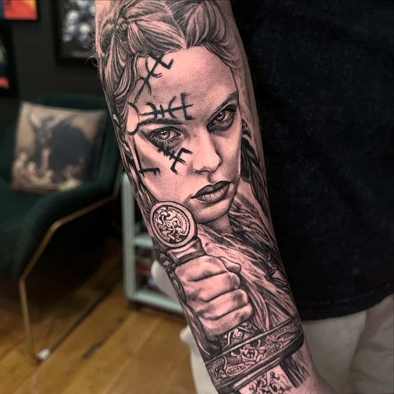 Realism (black & grey) tattoo by Jacinta minahan 