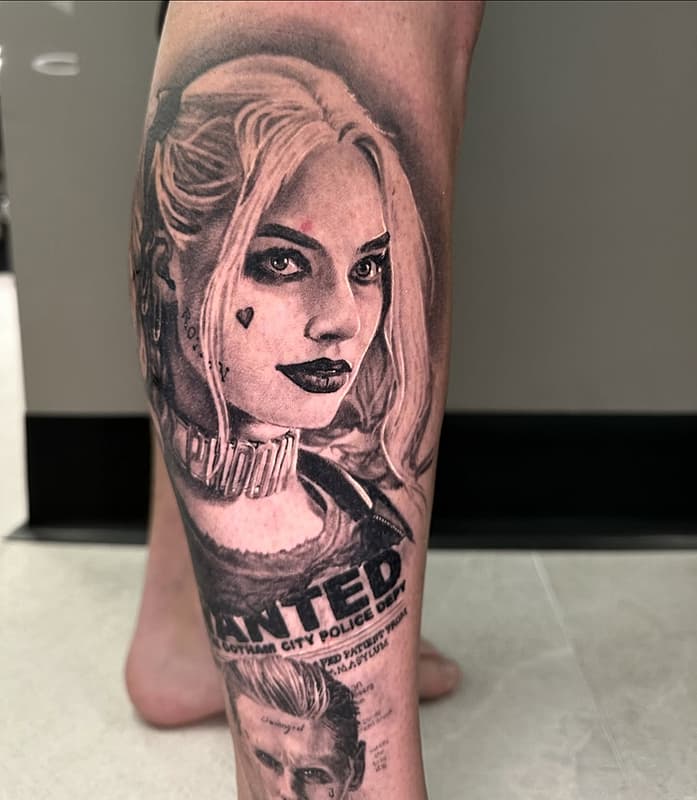 Realism (black & grey) tattoo by Jacinta minahan 