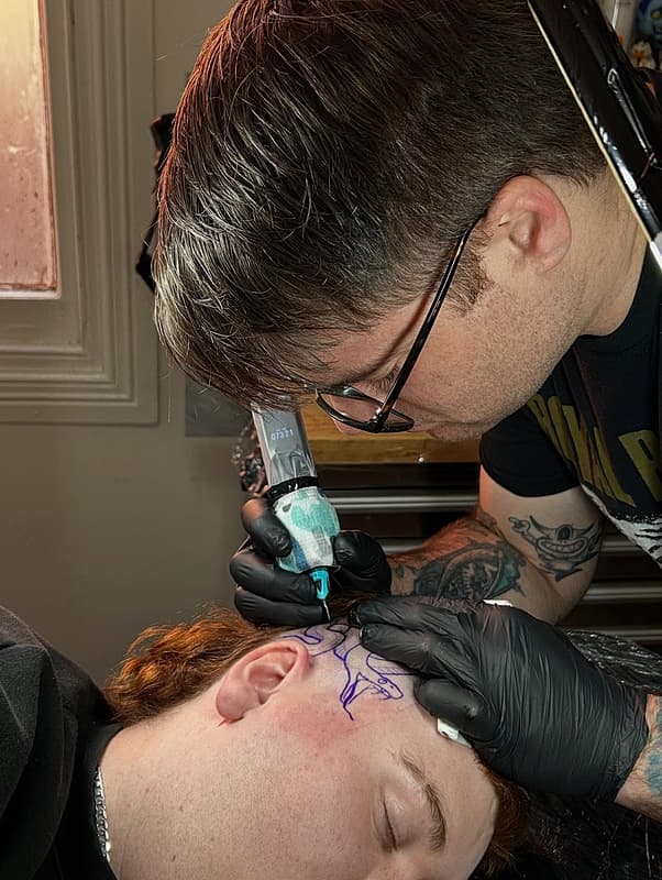 Illustrative tattoo by Danny Lore