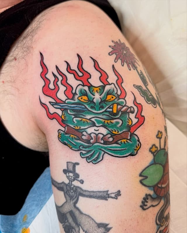 American Traditional tattoo by Paul ‘Bambino’ Scaramella