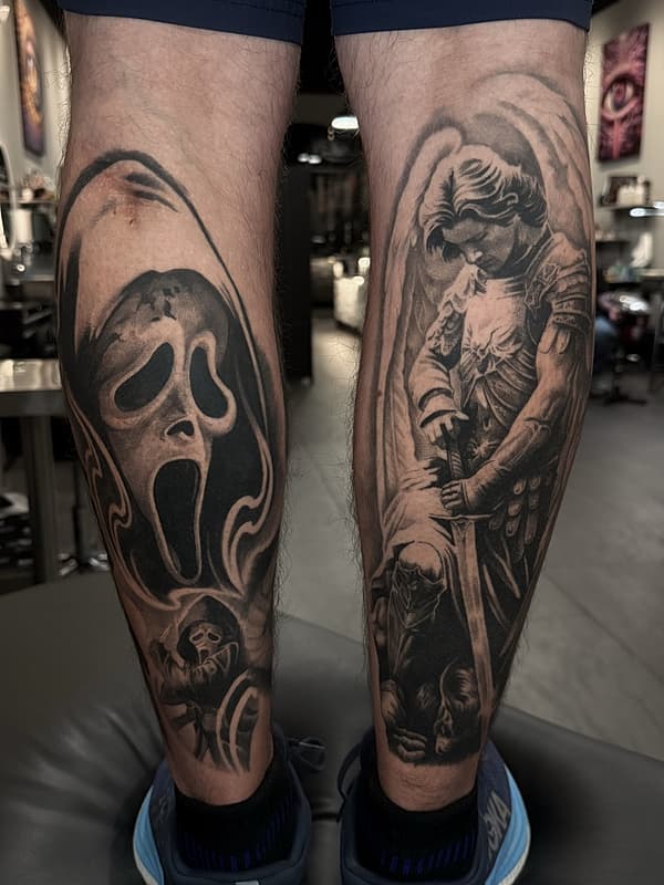 Realism (black & grey) tattoo by Lloydizm