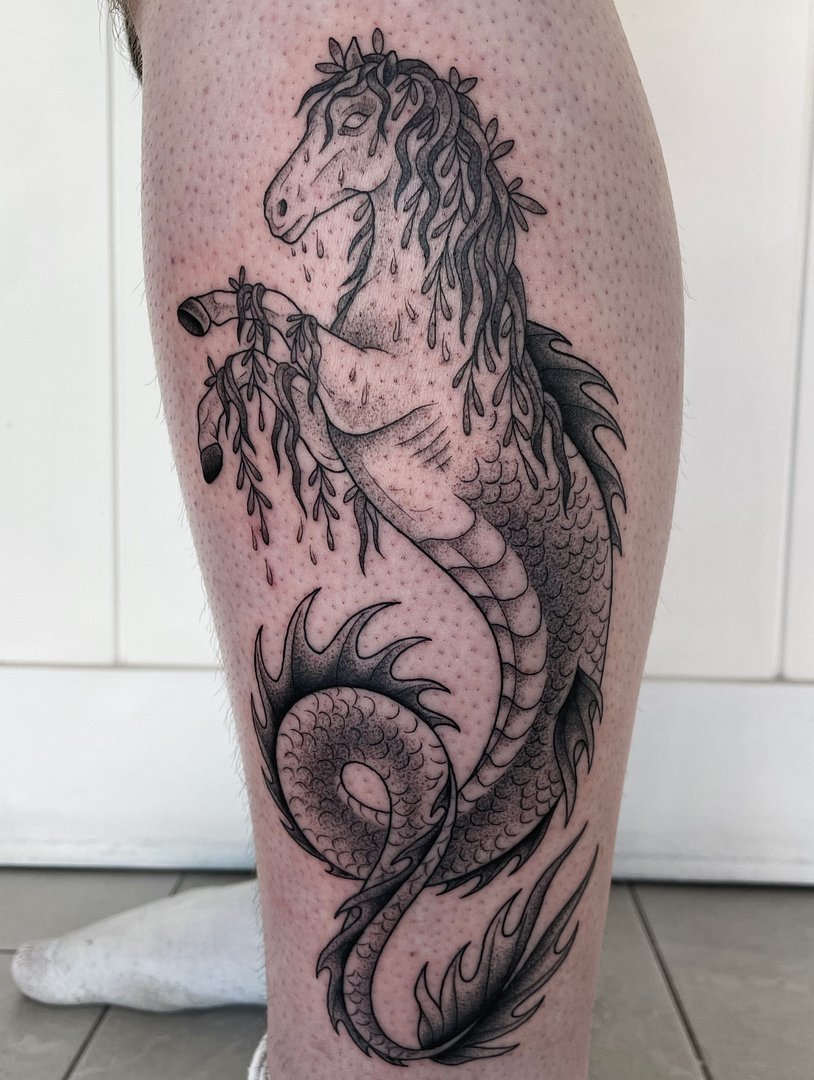 Blackwork tattoo by Siarn Engels