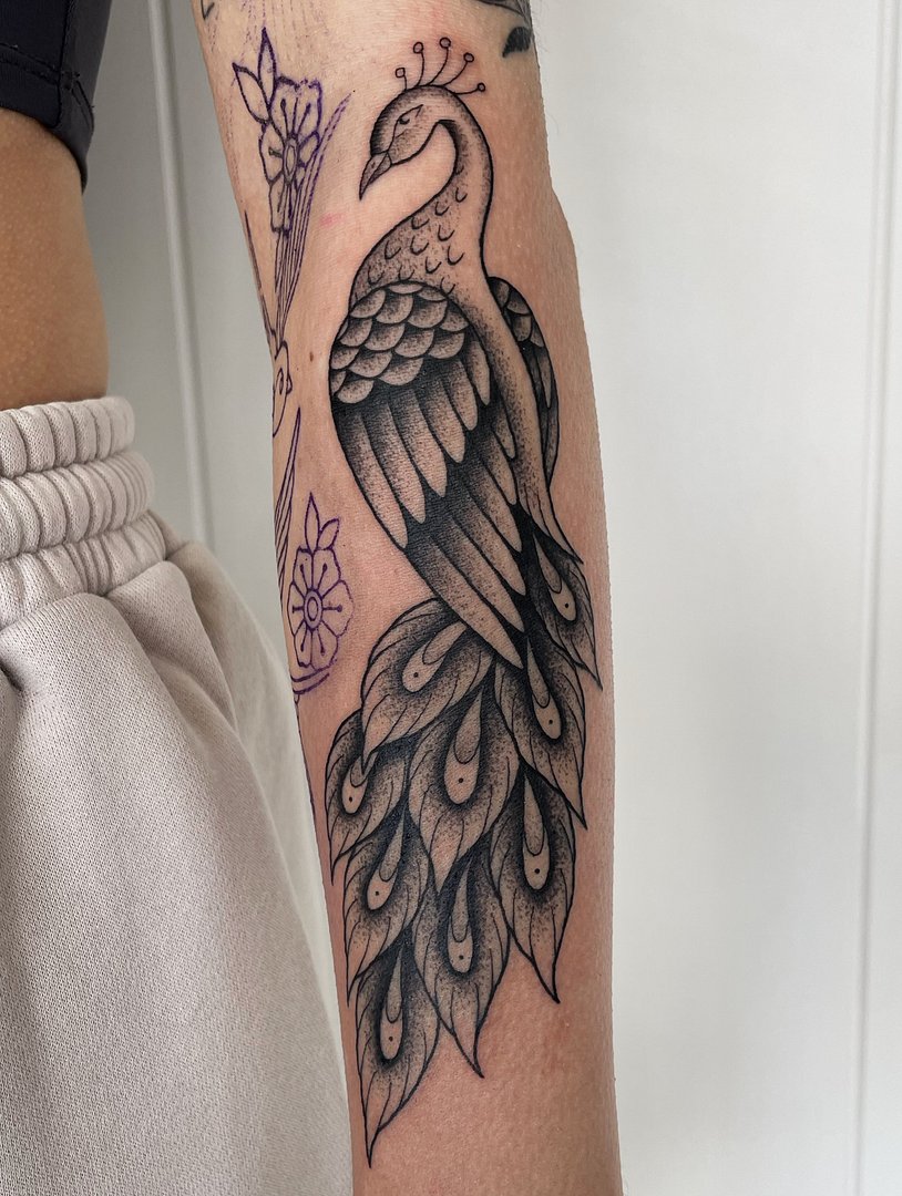 Botanical tattoo by siarnthecatwitch