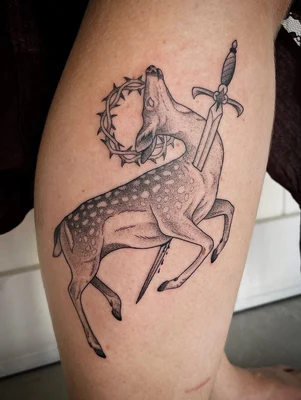 Blackwork tattoo by Siarn Engels