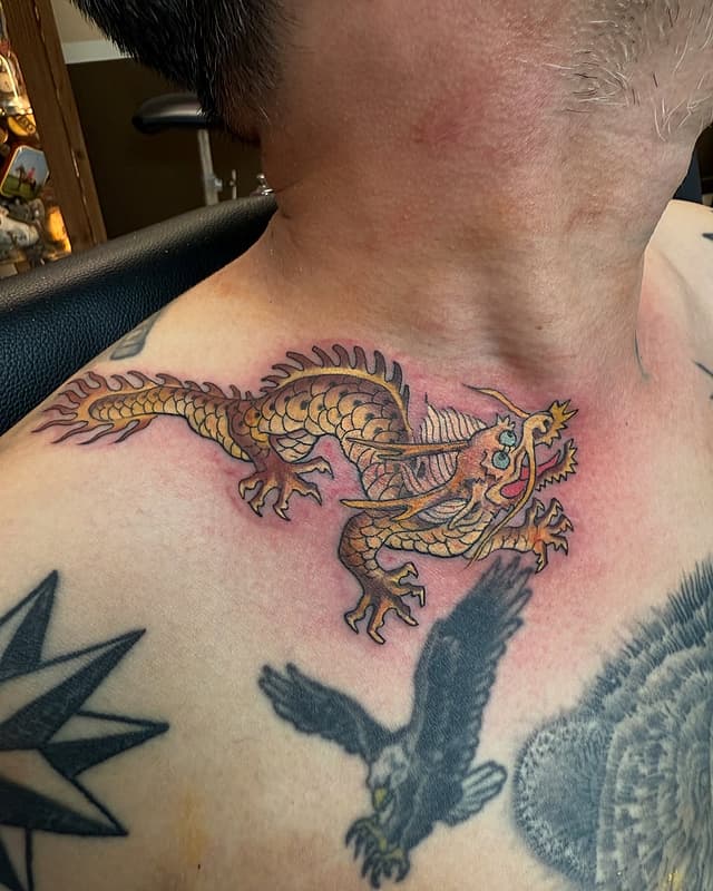 Illustrative tattoo by Martin Asence
