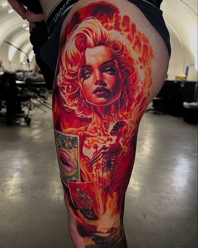 Hyperrealism tattoo by David Benjamin Kaye