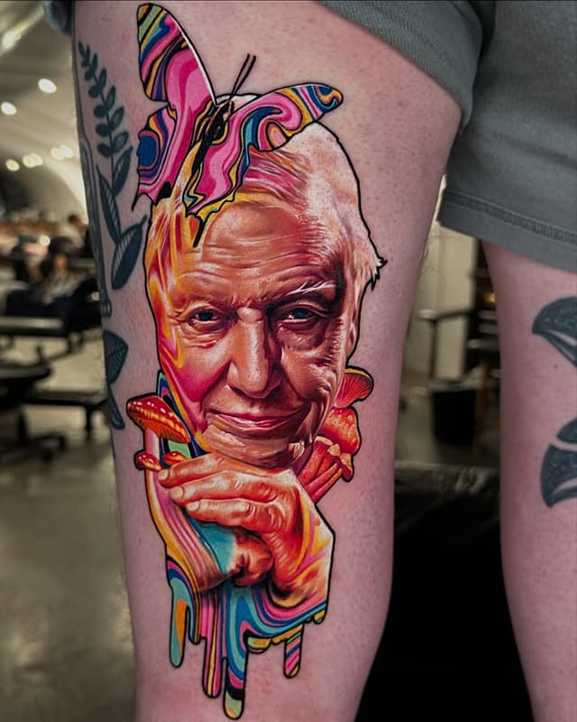 Hyperrealism tattoo by David Benjamin Kaye