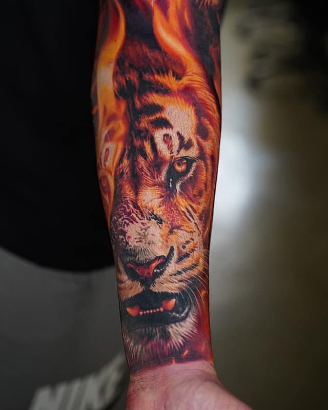Hyperrealism tattoo by David Benjamin Kaye