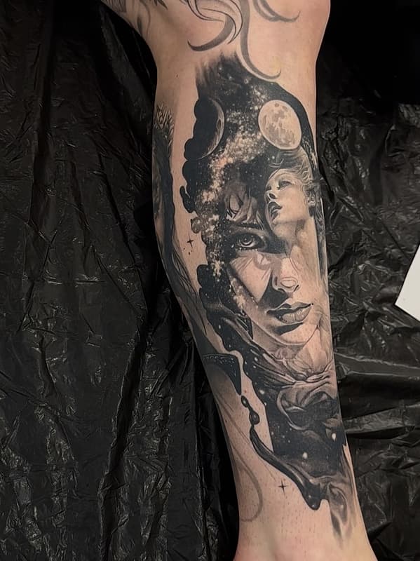 Tattoo by David Benjamin Kaye in Australia