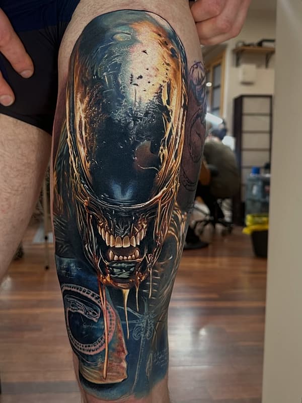 Tattoo by David Benjamin Kaye in Australia