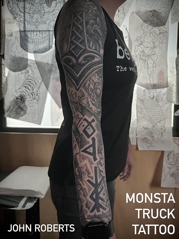 Neo-Japanese tattoo by John Wayne Roberts