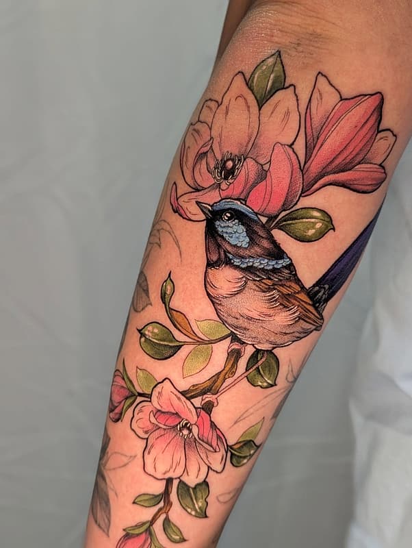 Illustrative tattoo by Georgia  • SYDNEY • Neotraditional Tattoo