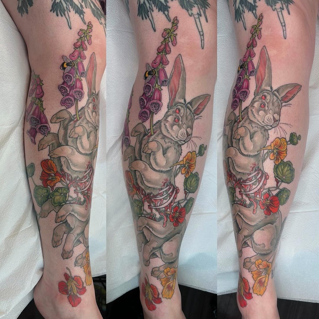 Tattoo by Cassidy Depew in Australia