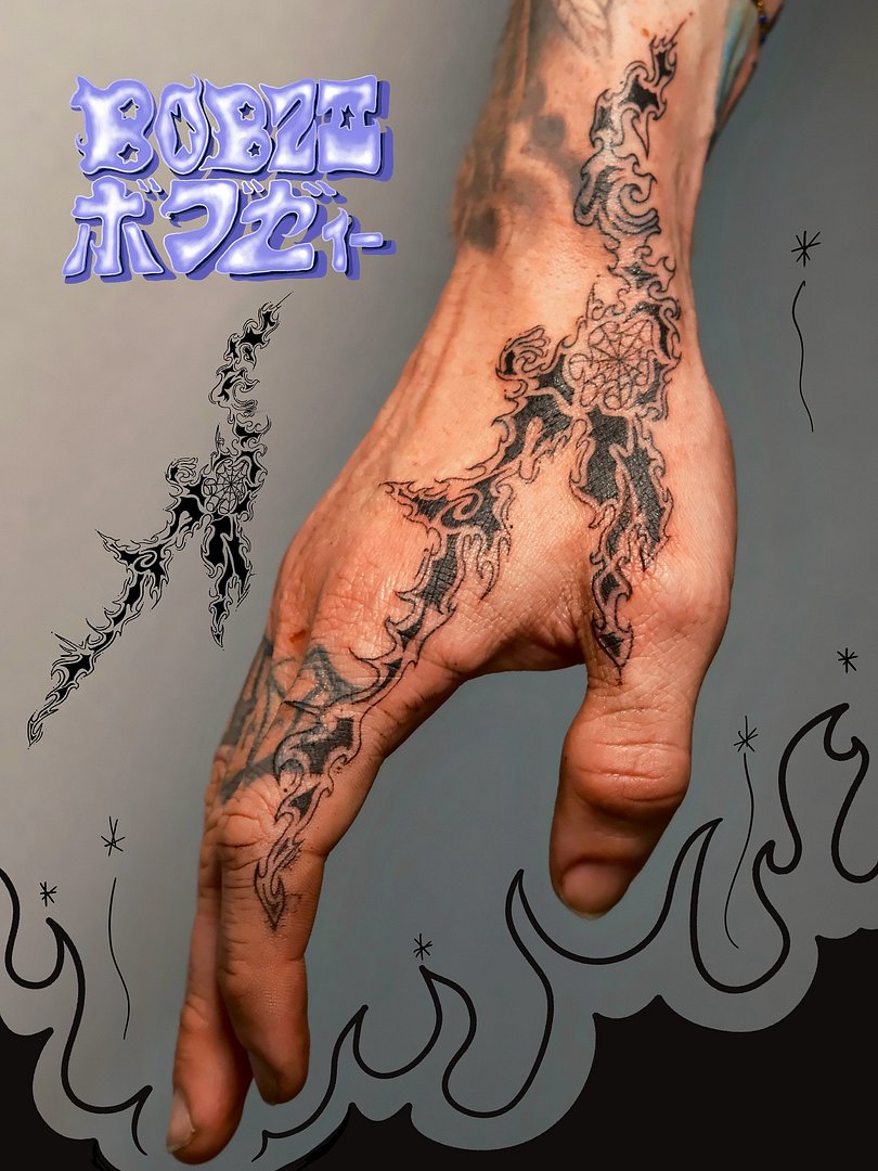 Cyber Sigilism tattoo by Bobzii - Melbourne Tattoos