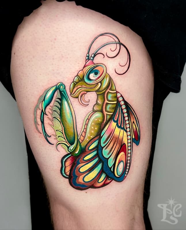 Art Nouveau tattoo by 𝐋𝐢𝐯 𝐂𝐚𝐫𝐨