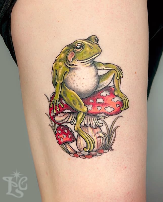 Art Nouveau tattoo by 𝐋𝐢𝐯 𝐂𝐚𝐫𝐨