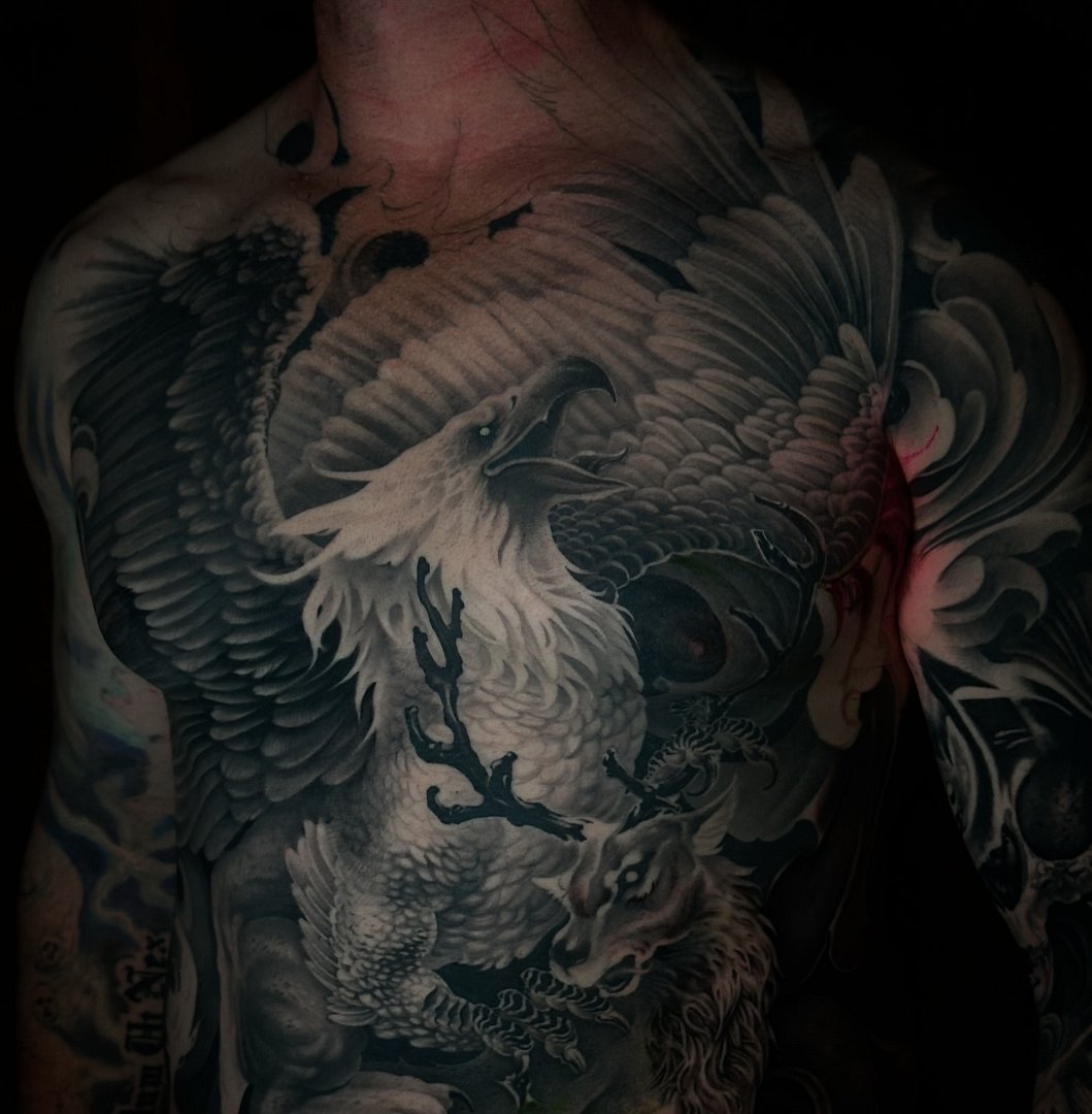 Blackwork tattoo by Alessio vanzan