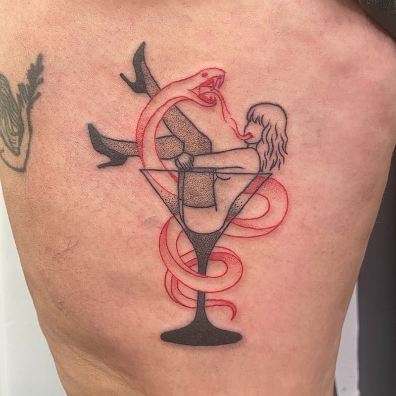 Illustrative tattoo by Chloe