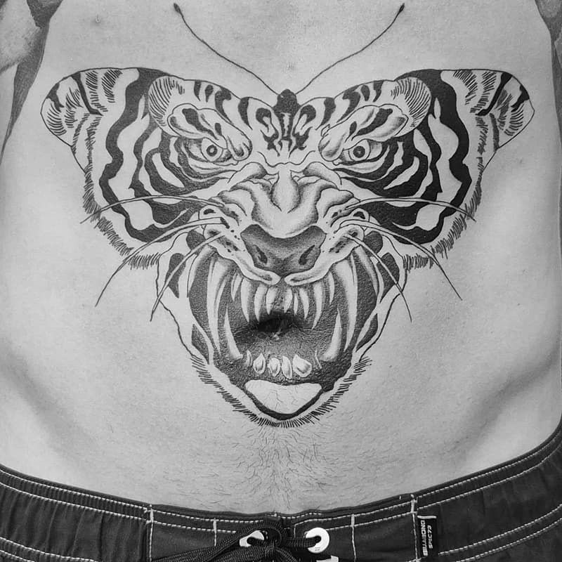 Realism (black & grey) tattoo by Harrison Strong