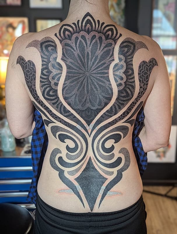 Geometric tattoo by CHRIS JONES