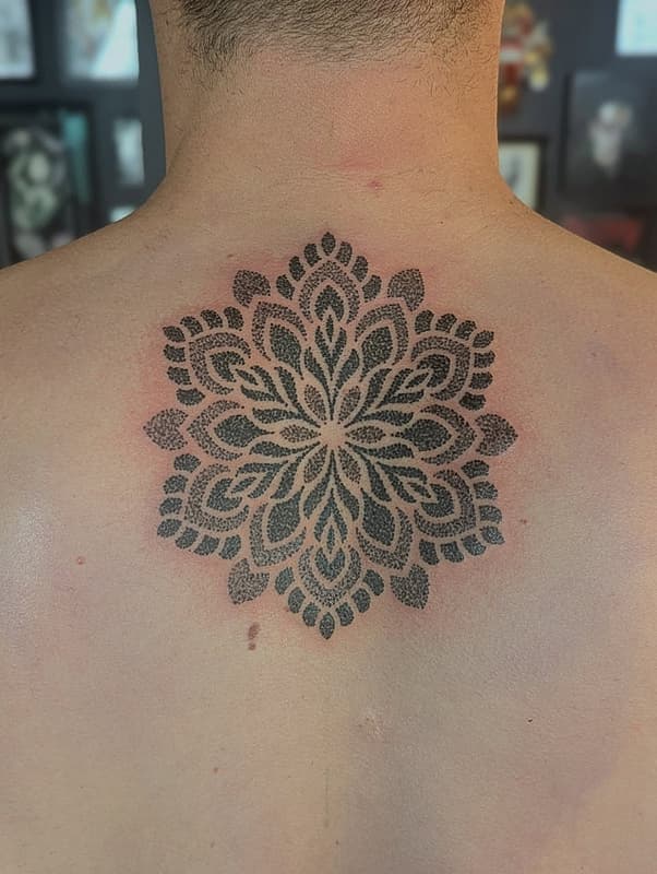 Geometric tattoo by CHRIS JONES