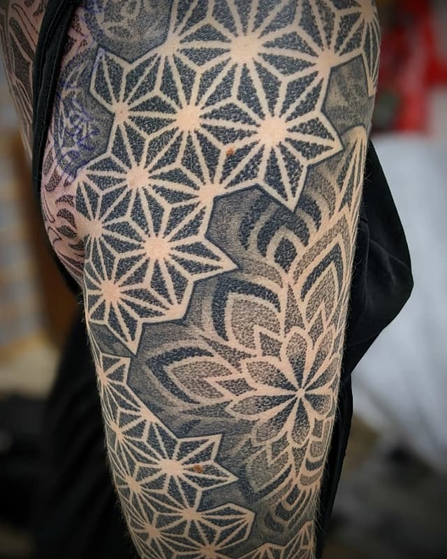 Geometric tattoo by CHRIS JONES
