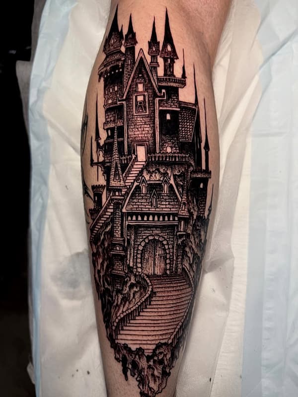 Blackwork tattoo by SAM IRVINE