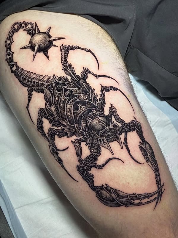 Blackwork tattoo by SAM IRVINE