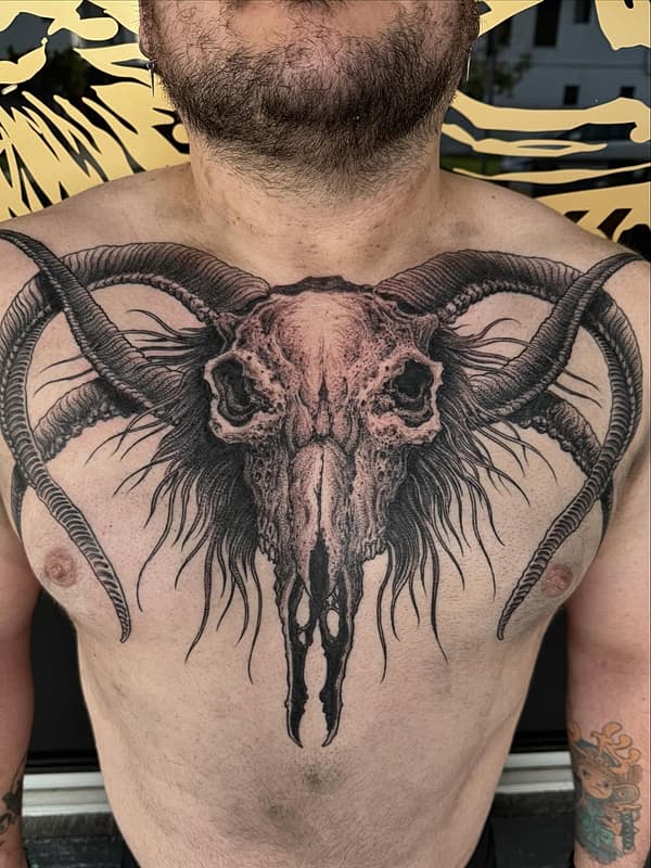 Blackwork tattoo by SAM IRVINE