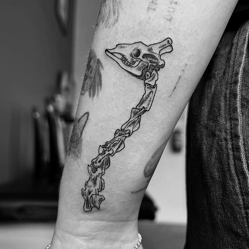 Illustrative tattoo by Stabby Gabby