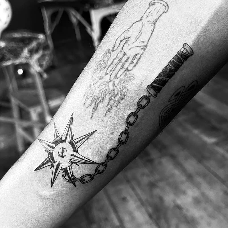Illustrative tattoo by Stabby Gabby