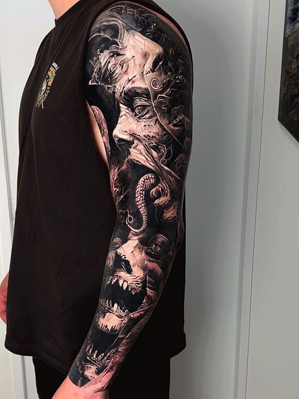 Tattoo by Nathan Mathewson in Australia