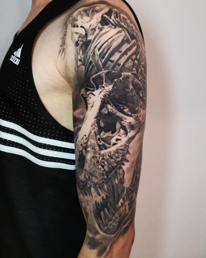 Surrealism tattoo by Nathan Mathewson