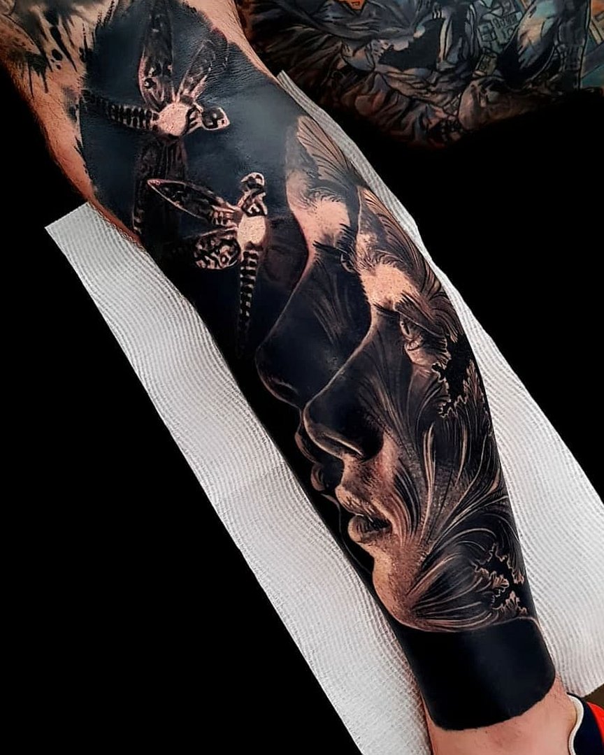 Surrealism tattoo by Nathan Mathewson
