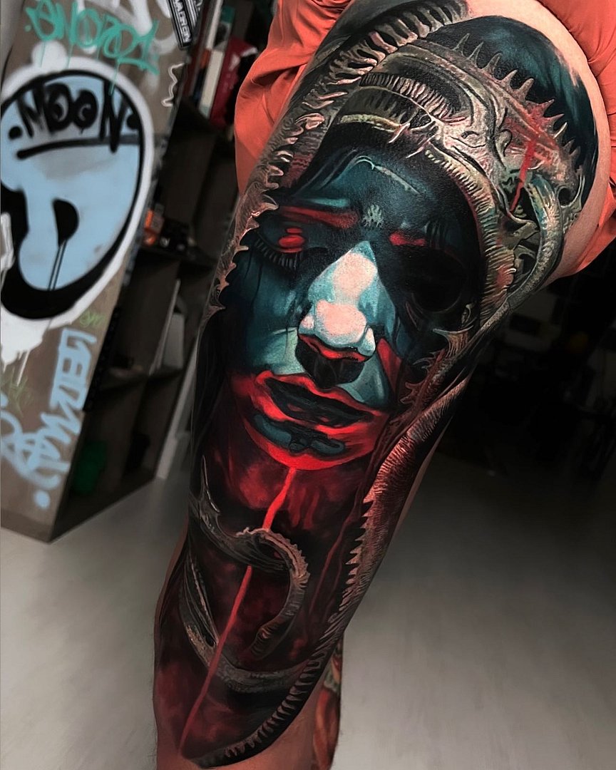 Surrealism tattoo by Nathan Mathewson